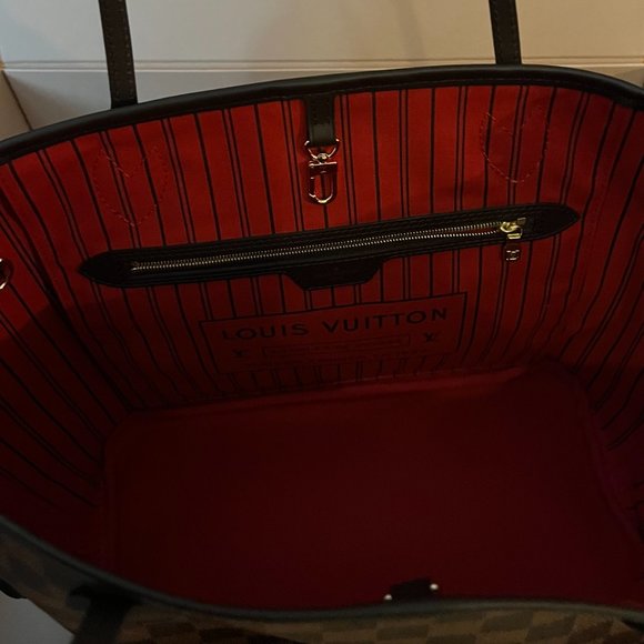 Louis Vuitton Neverful MM Damier Ebene Cherry - Picture 6 of 7